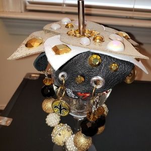 New Orleans Saints drink topper